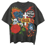 OZZY OSBOURNE TATOO ART VINTAGE BLACK T-SHIRT/GIANT VINTAGE