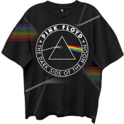 PINK FLOYD DARK SIDE OF THE MOON ALL OVER PRINT BLACK T-SHIRT/GIANT VINTAGE