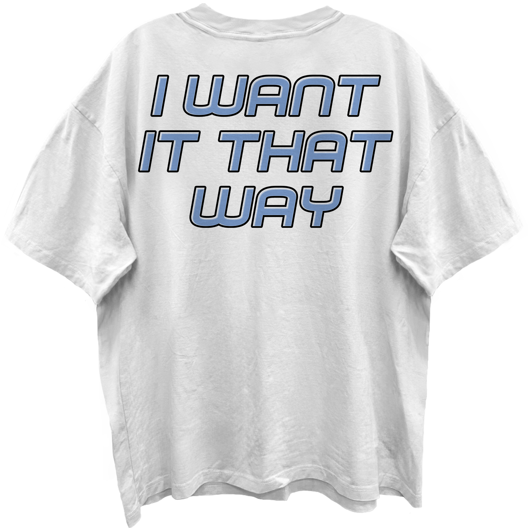 BACKSTREET BOYS I WANT IT THAT WAY BLANC WHITE ENZYME WASH T-SHIRT/GIANT VINTAGE