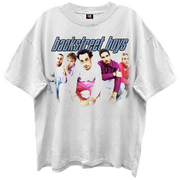 BACKSTREET BOYS I WANT IT THAT WAY BLANC WHITE ENZYME WASH T-SHIRT/GIANT VINTAGE
