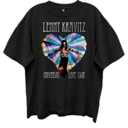 LENNY KRAVITZ UNIVERSAL LOVE TOUR LIMO BLACK ENZYME WASH T-SHIRT/GIANT VINTAGE