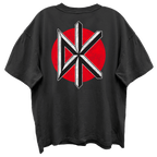 DEAD KENNEDYS LOGO FRONT/BACK VINTAGE BLACK ENZYME WASH T-SHIRT/GIANT VINTAGE