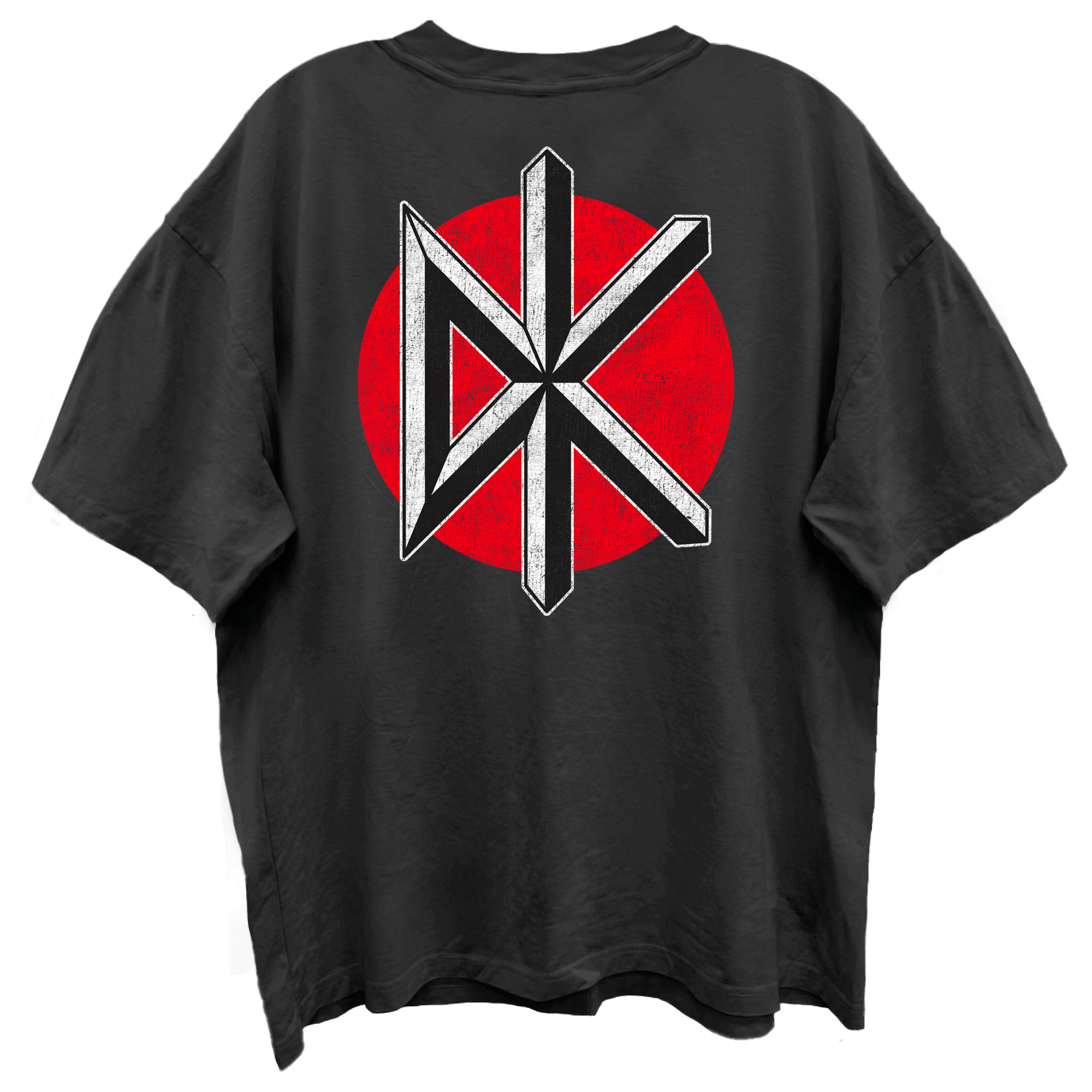 DEAD KENNEDYS LOGO FRONT/BACK VINTAGE BLACK ENZYME WASH T-SHIRT/GIANT VINTAGE