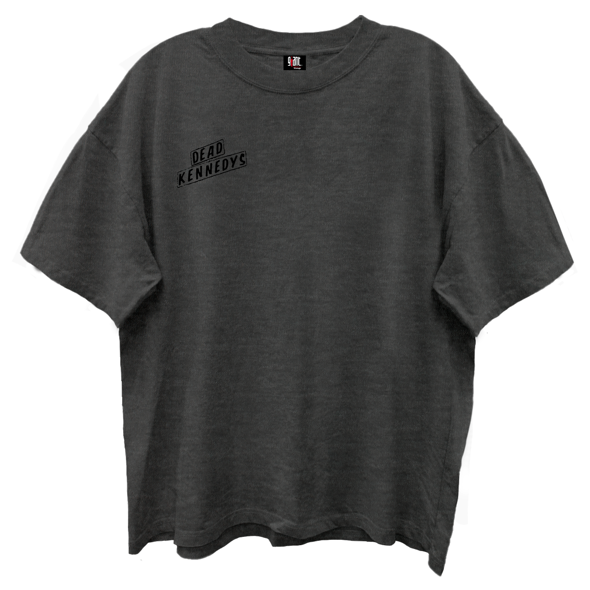 DEAD KENNEDYS LOGO FRONT/BACK VINTAGE BLACK ENZYME WASH T-SHIRT/GIANT VINTAGE