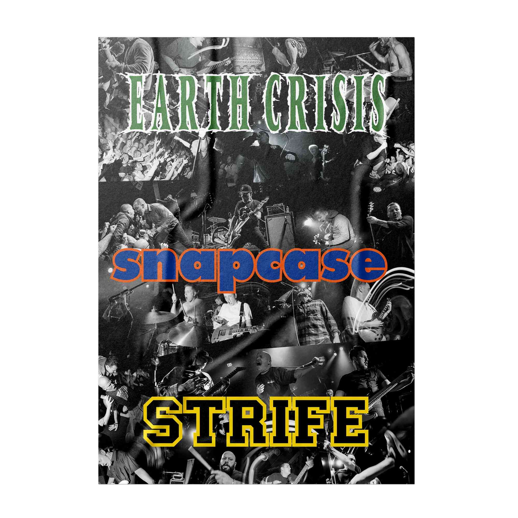 EARTH CRISIS, SNAPCASE, STRIFE 'THE RETURN OF THE CALIFORNIA TAKEOVER' LP - LTD. OLIVE GREEN