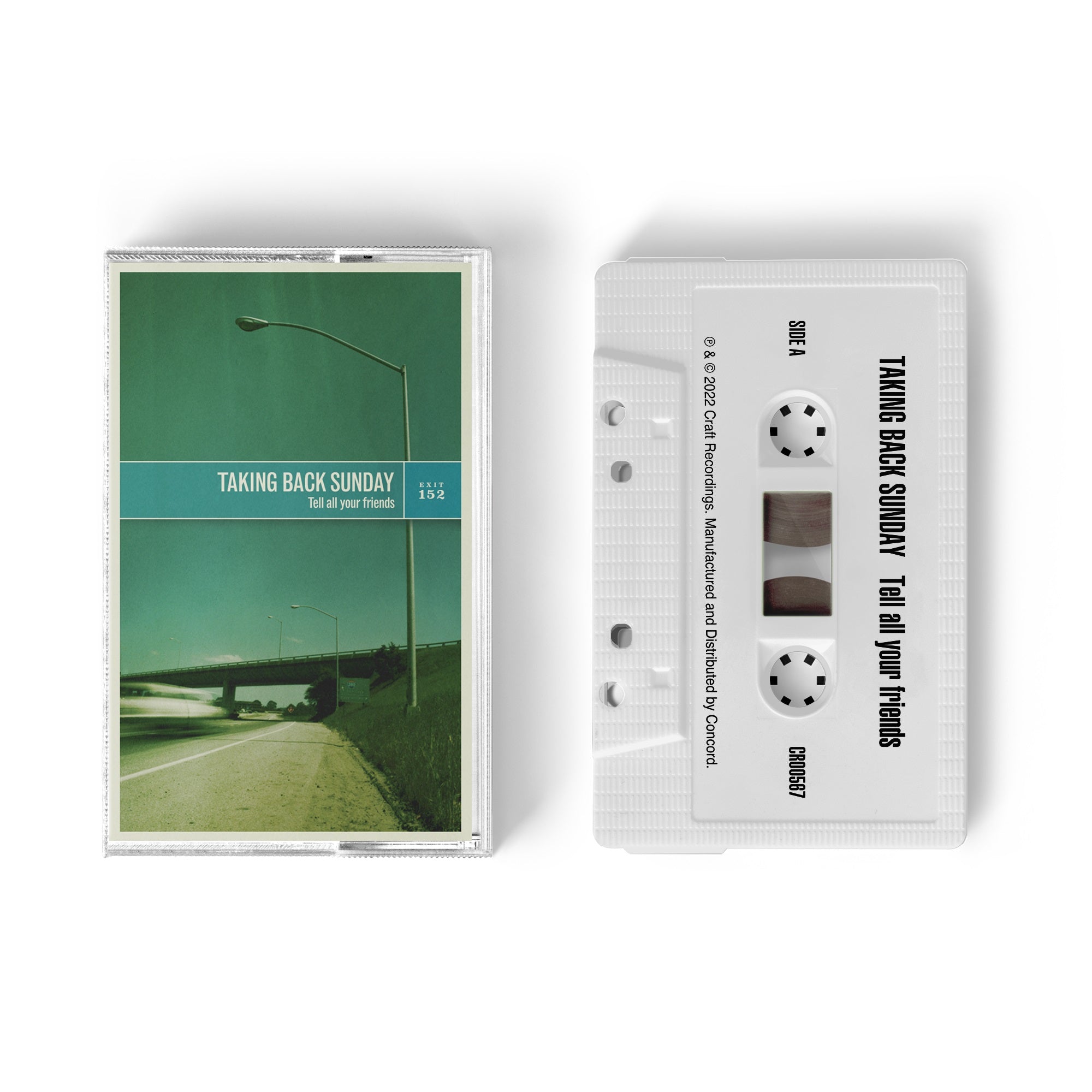TAKING BACK SUNDAY 'TELL ALL YOUR FRIENDS' 20TH ANNIVERSARY EDITION CASSETTE - WHITE