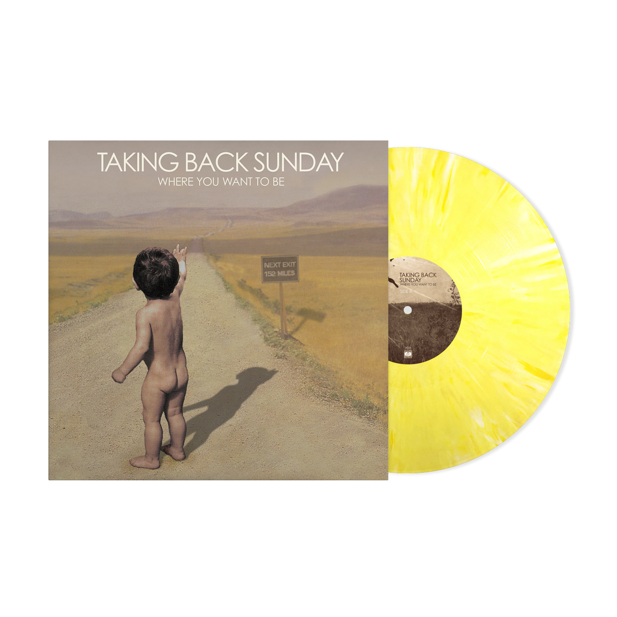 TAKING BACK SUNDAY 'WHERE YOU WANT TO BE' LP (Limited Edition – Only 500 Made, Yellow Splatter Vinyl)