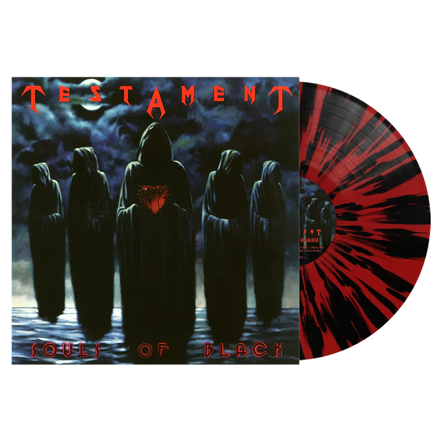 TESTAMENT 'SOULS OF BLACK' LP - RED/BLACK/SPLATTER