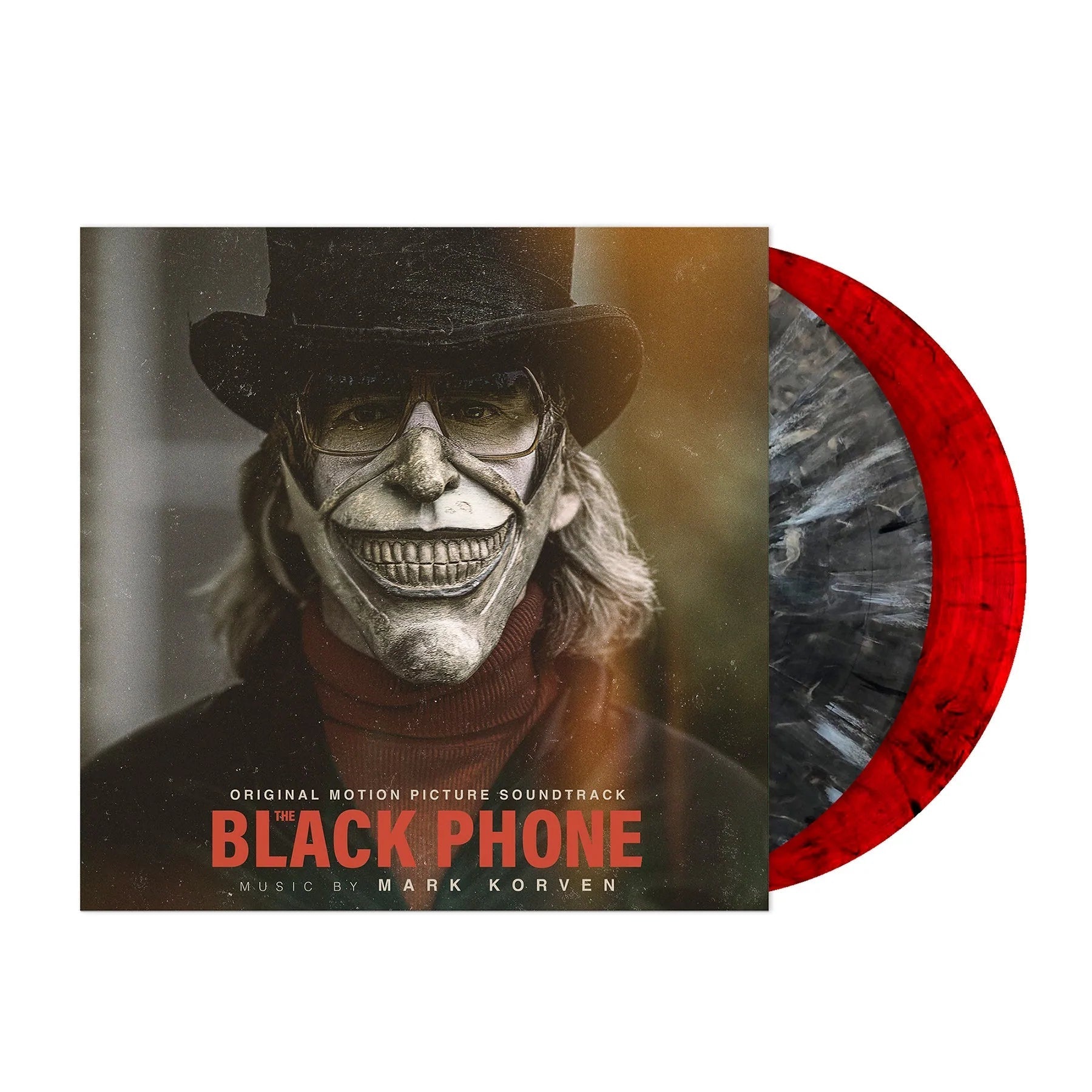 THE BLACK PHONE SOUNDTRACK 2LP ("THE GRABBER" BY MARK KORVEN) - BLACK/WHITE BURST & BLOOD RED/BLACK SMOKE