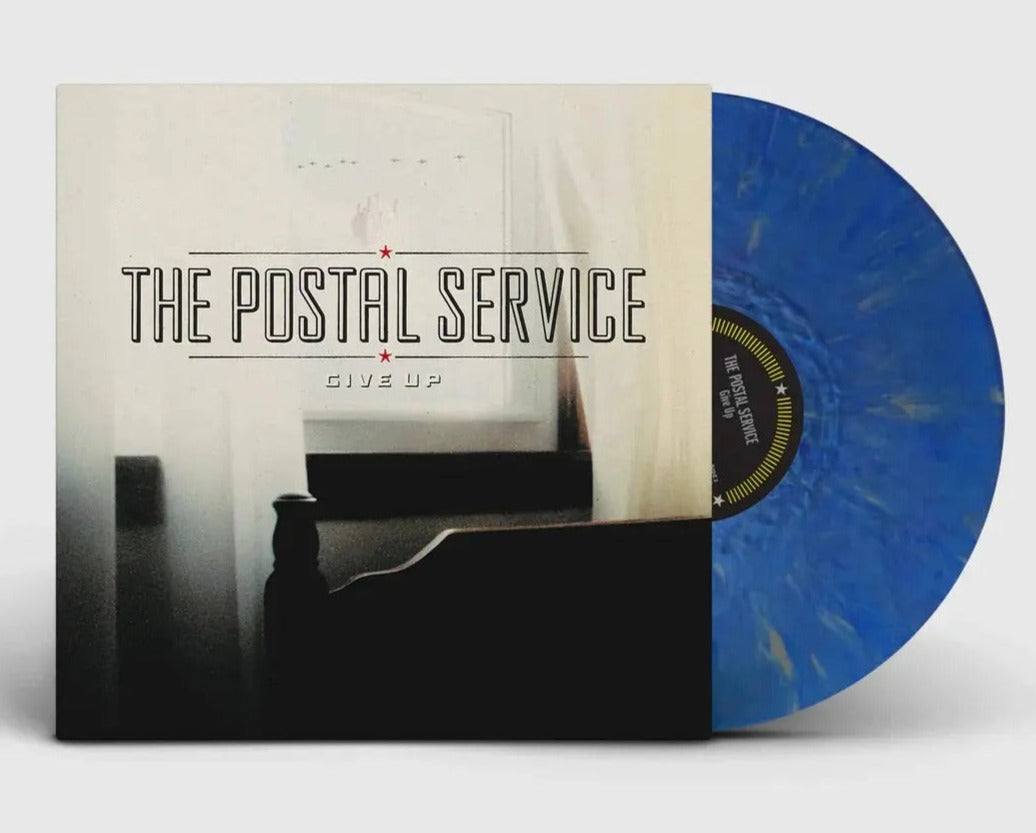 THE POSTAL SERVICE 'GIVE UP' 20TH ANNIVERSARY EDITION LP - BLUE/METALLIC SILVER