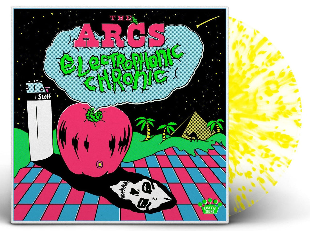 THE ARCS 'ELECTROPHONIC CHRONIC' LP - EXCLUSIVE - LTD. 300 - CLEAR/NEON SPLATTER
