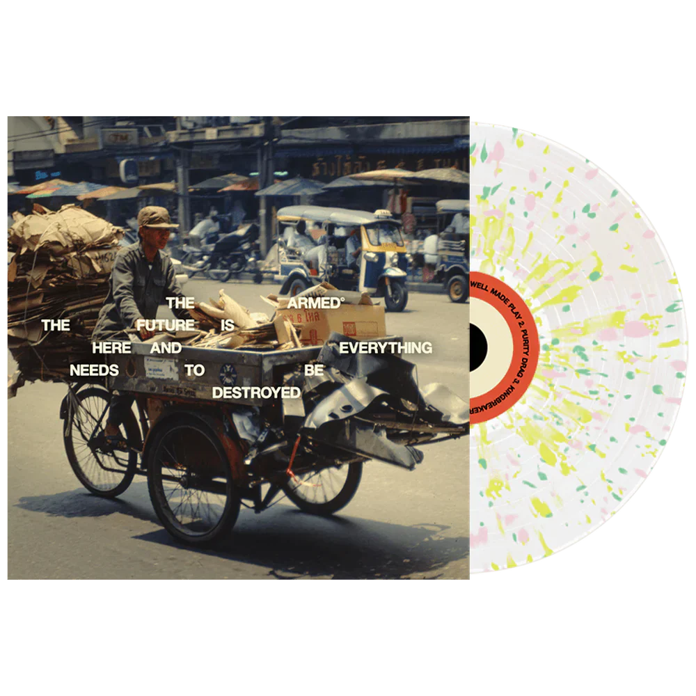 THE ARMED 'THE FUTURE IS HERE AND EVERYTHING NEEDS TO BE DESTROYED' LP - LTD. - CLOUDY/YELLOW/PINK/GREEN/SPLATTER