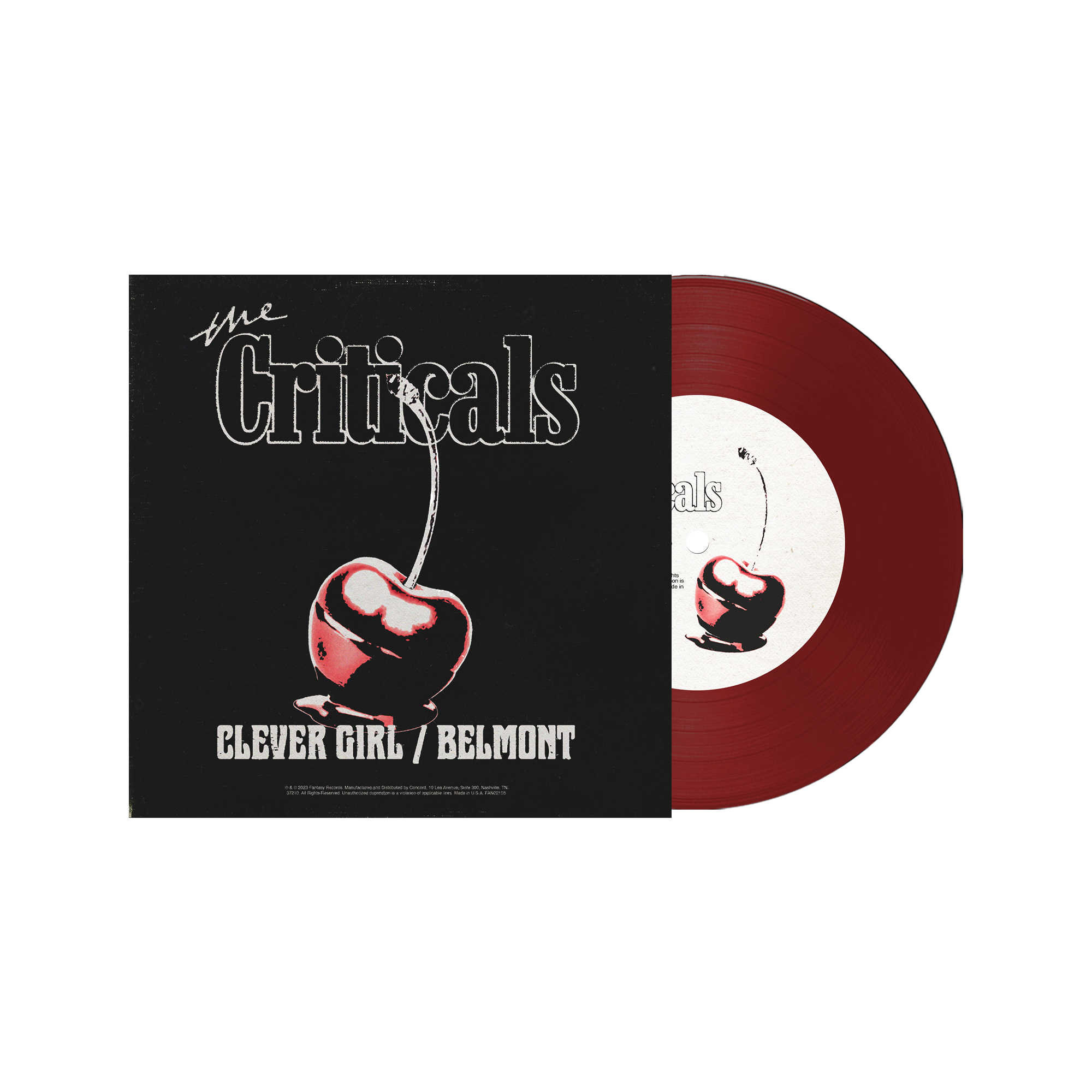 THE CRITICALS 'CLEVER GIRL / BELMONT' 7" (Red Vinyl)