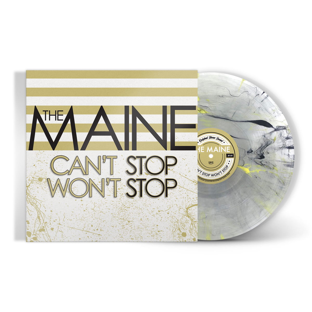 THE MAINE 'CAN'T STOP WON'T STOP' 15TH ANNIVERSARY LP - EXCLUSIVE - LTD. 500 - BLACK/YELLOW/SMOKE