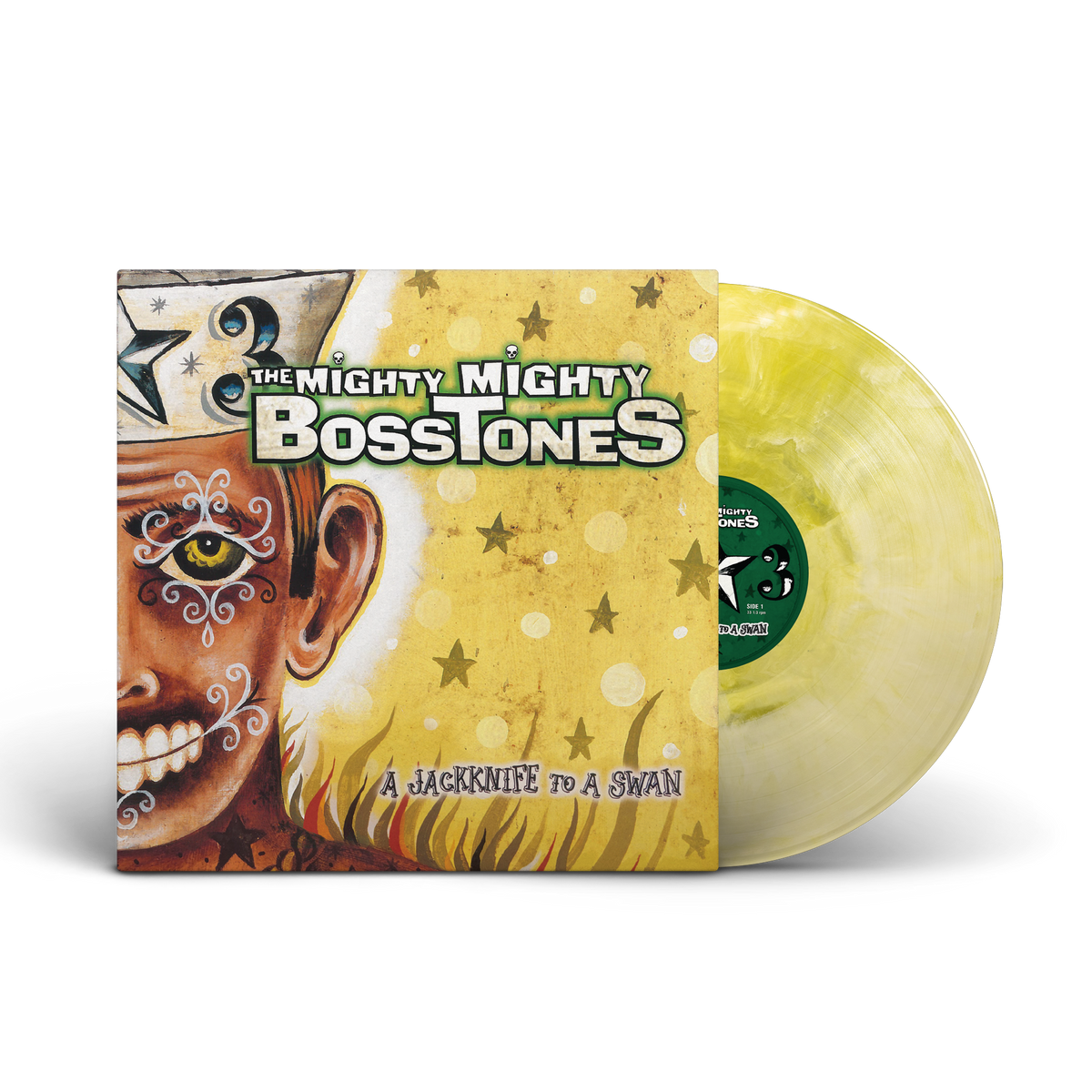 THE MIGHTY MIGHTY BOSSTONES 'A JACKKNIFE TO A SWAN' LP (Exclusive – Limited to 300, Radioactive White Splash Vinyl)