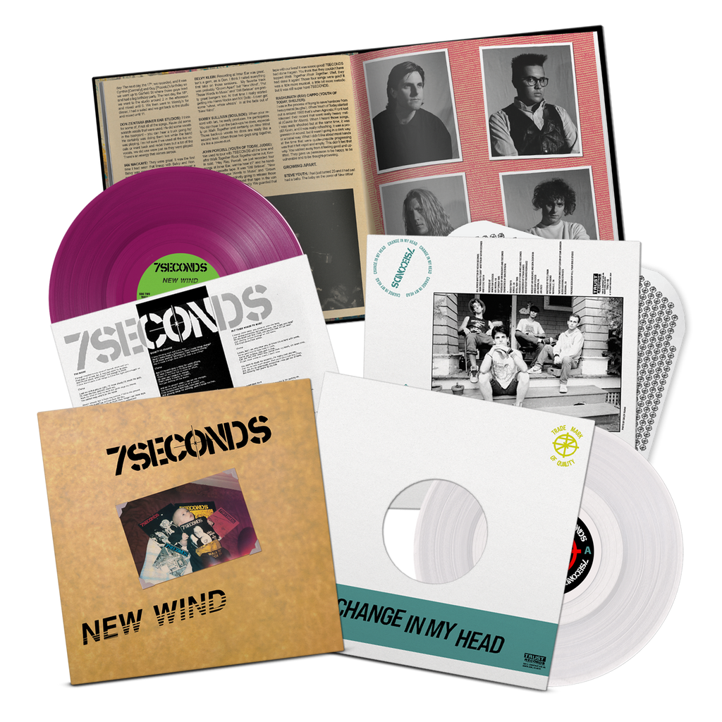 7SECONDS 'NEW WIND / CHANGE IN MY HEAD' 2LP - PURPLE/CLEAR
