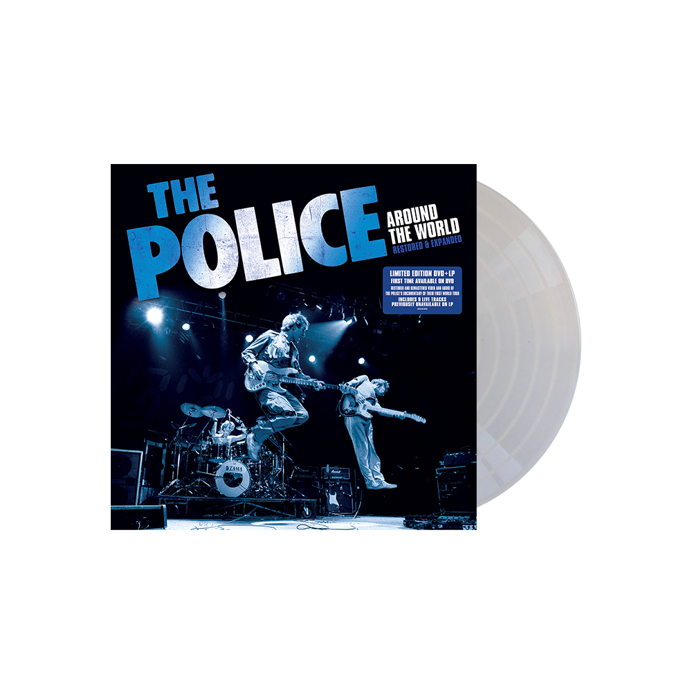 THE POLICE 'AROUND THE WORLD RESTORED & EXPANDED' LP + DVD - SILVER