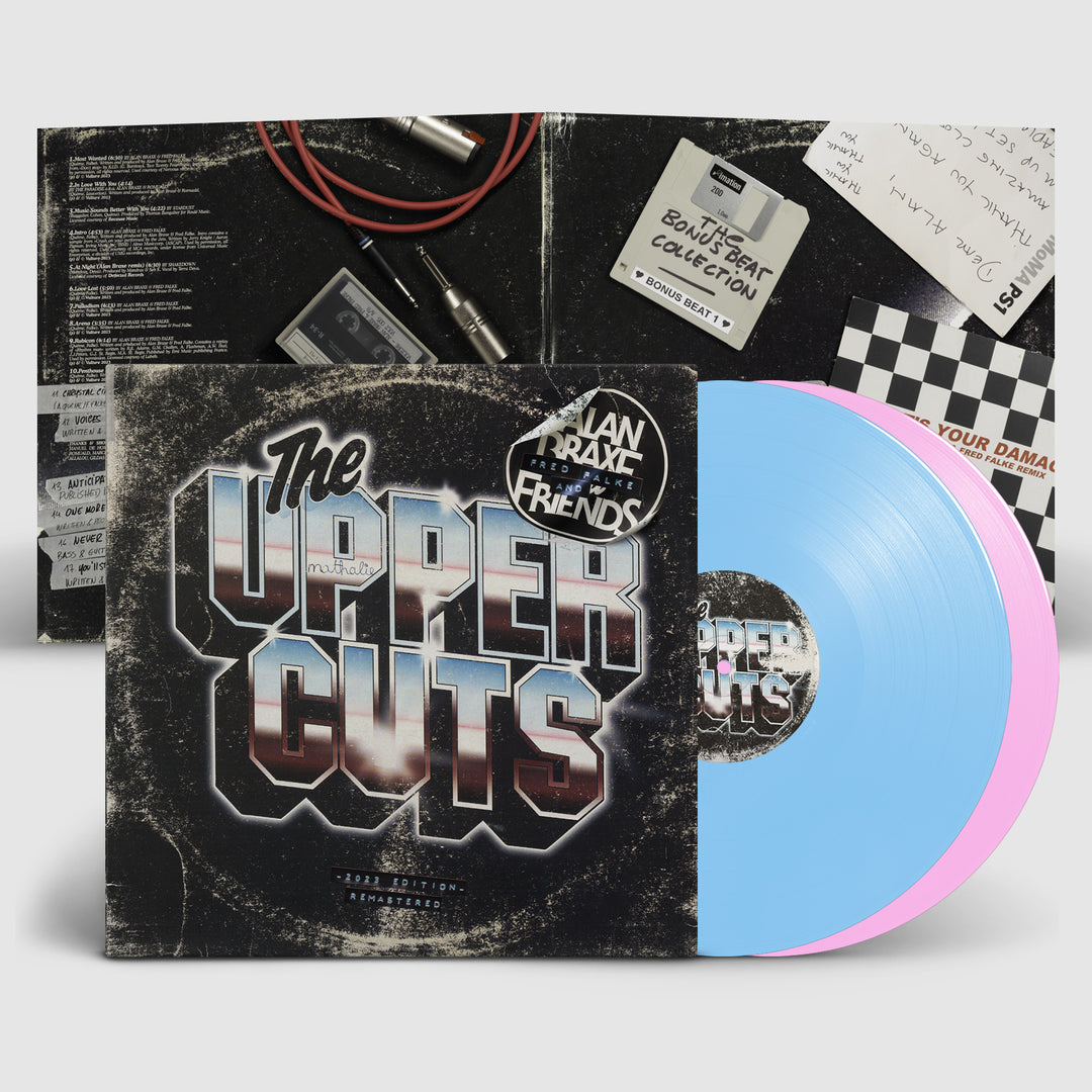 ALAN BRAXE, FRED FALKE & FRIENDS 'THE UPPER CUTS' 2023 EDITION 2LP - ROSE PINK/BABY BLUE