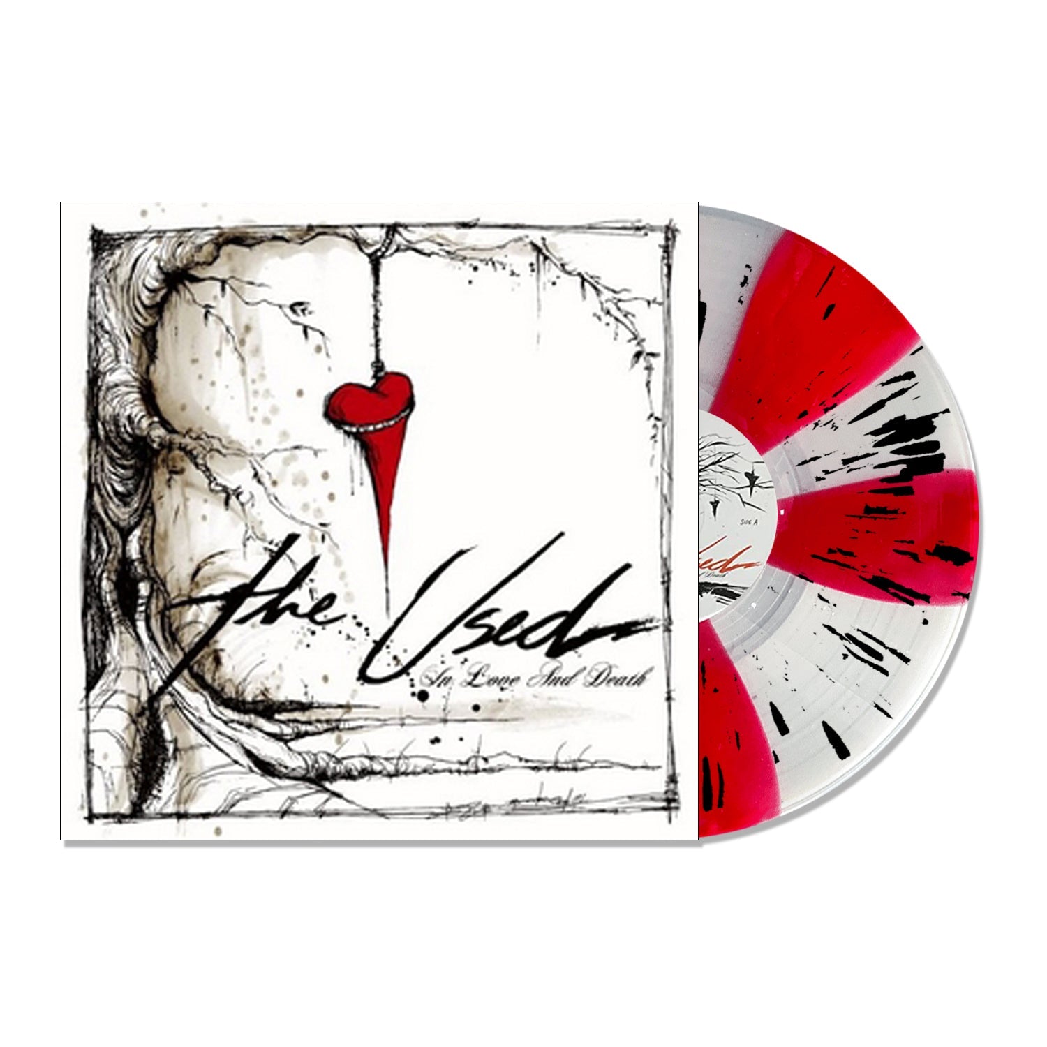 THE USED ‘IN LOVE AND DEATH’ LP - EXCLUSIVE - LTD. 500 - CLEAR/RED/BLACK/SPLATTER