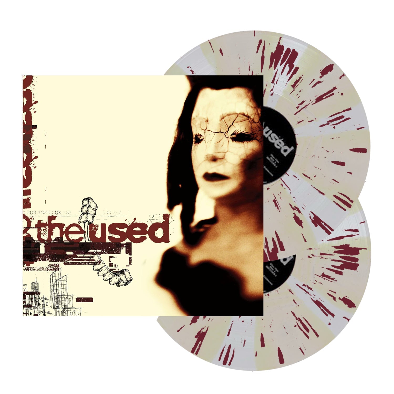 THE USED ‘THE USED’ 2LP - EXCLUSIVE - LTD. 500 - BONE/ULTRA CLEAR/MAROON/PINWHEEL/SPLATTER