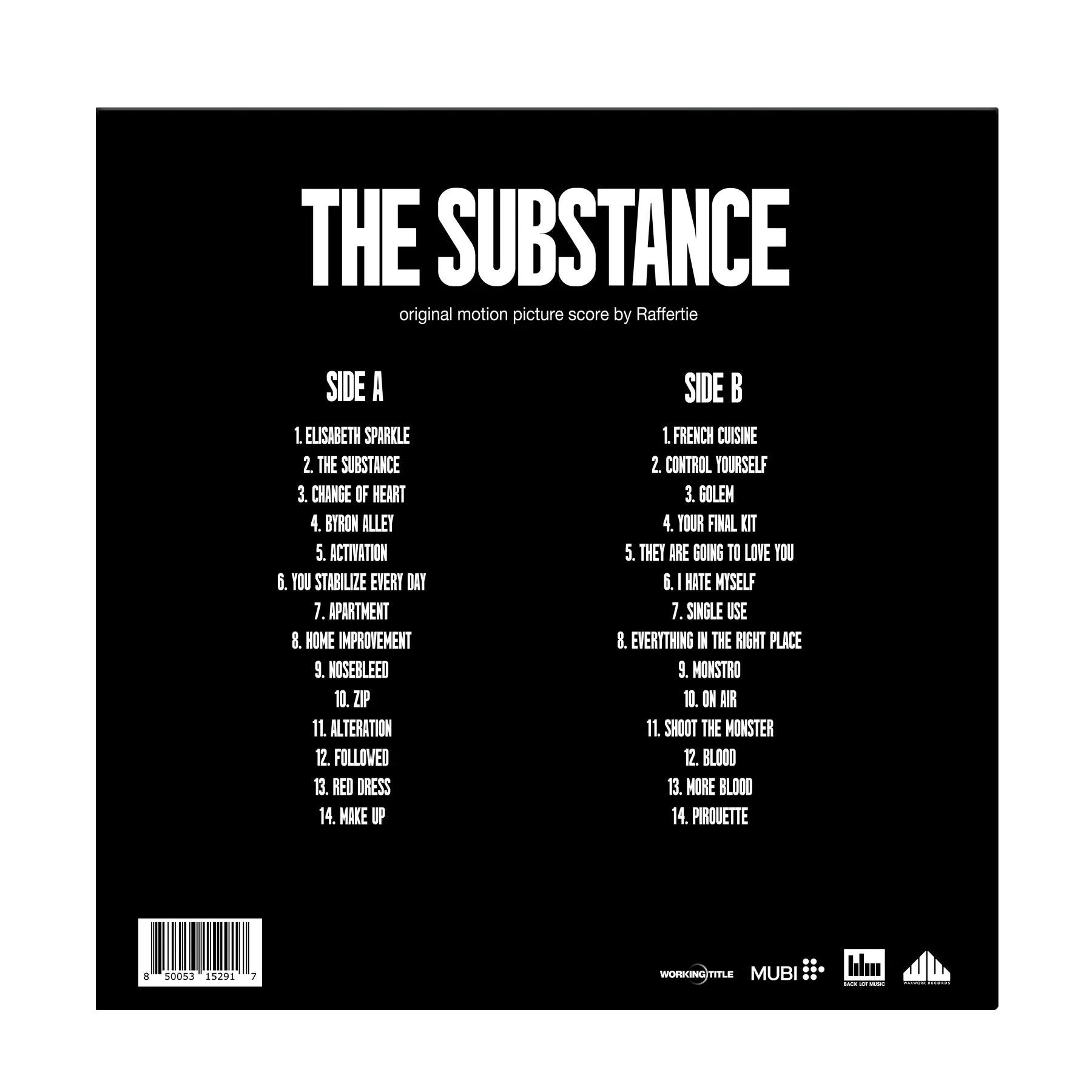 'THE SUBSTANCE' MOTION PICTURE SCORE LP - ACTIVATOR FLUORESCENT GREEN