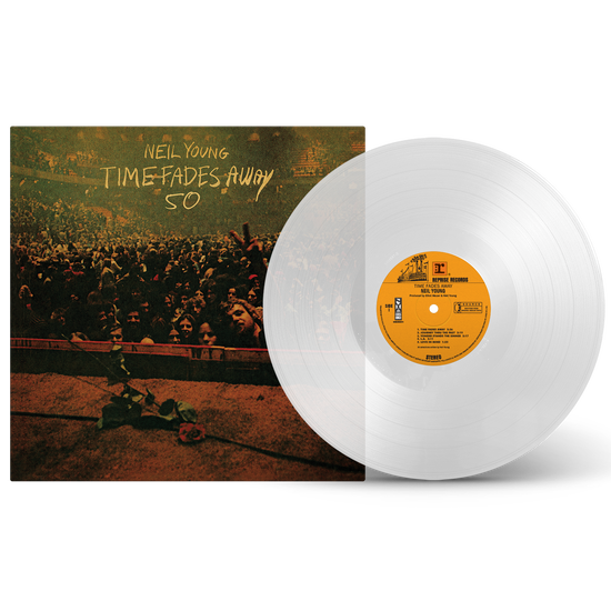 NEIL YOUNG 'TIME FADES AWAY' 50TH ANNIVERSARY EDITION LP - CLEAR