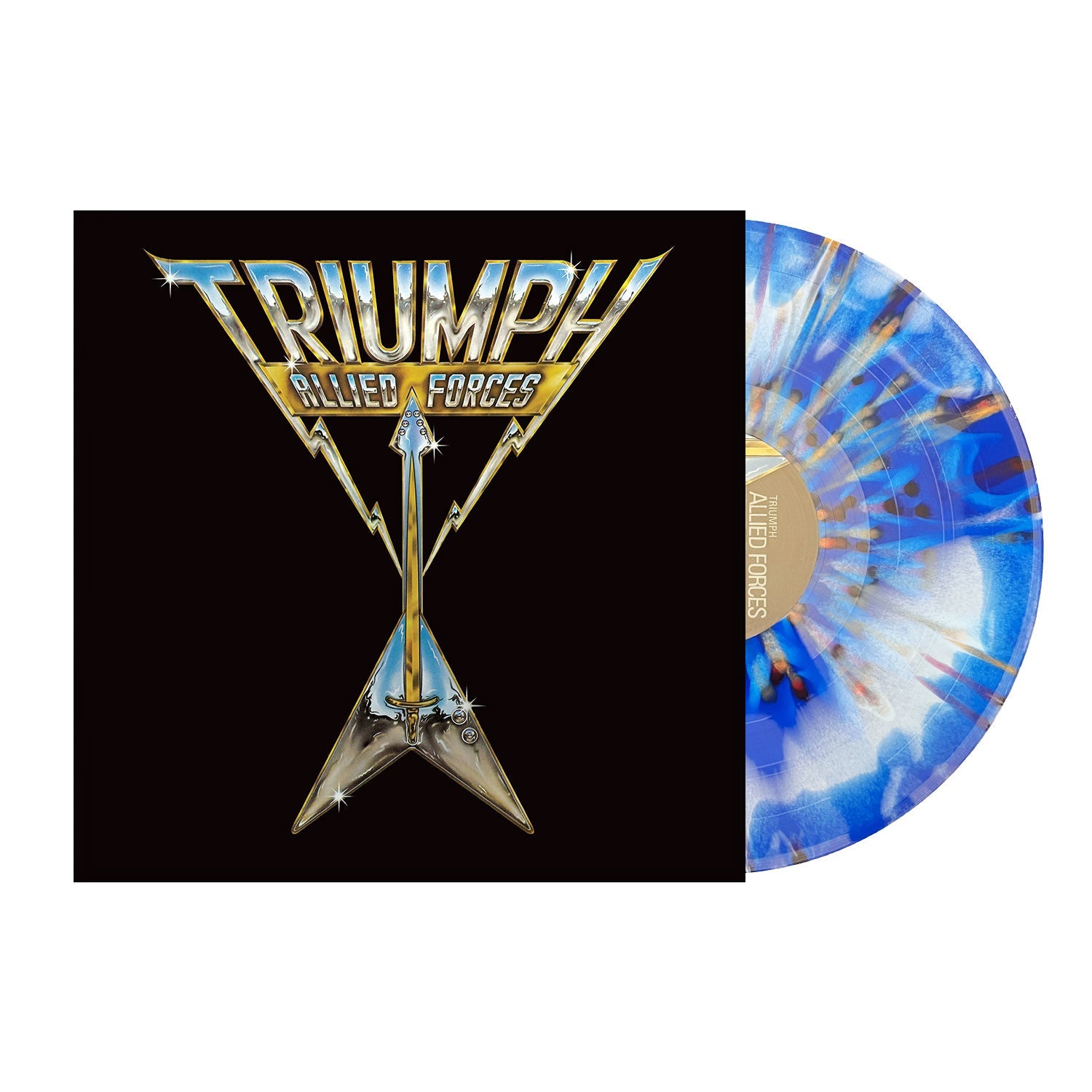 TRIUMPH ‘ALLIED FORCES’ LP - LTD. 200 - BLUE/BLACK/RED/YELLOW SPLATTER