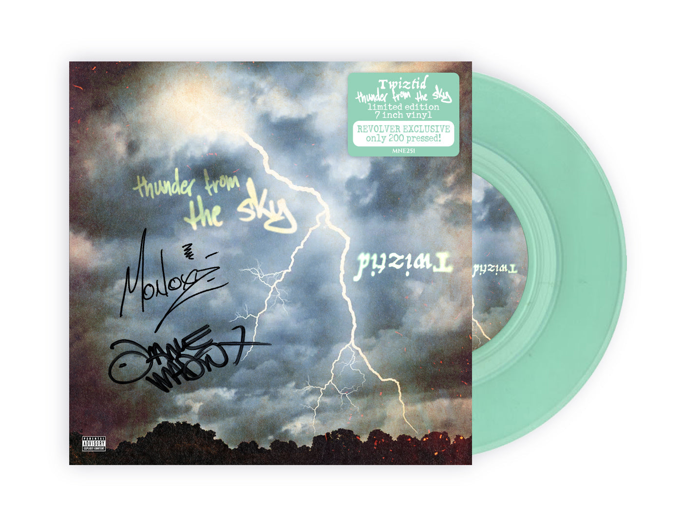 TWIZTID 'WELCOME TO YOUR FUNERAL' LP + 7" LTD. 200 - CEMETERY VORTEX/CLEAR/GRAY/BLACK + SIGNED 7" - MINT GREEN