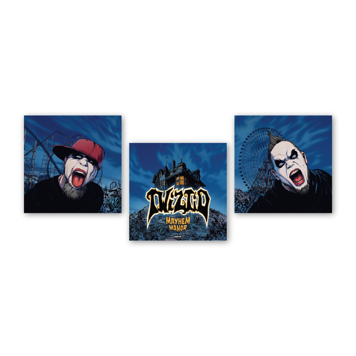 TWIZTID 'HAUNTED HIGH-ONS' LP + TWIZTID: MAYHEM MANOR - GRAPHIC NOVEL - GREEN