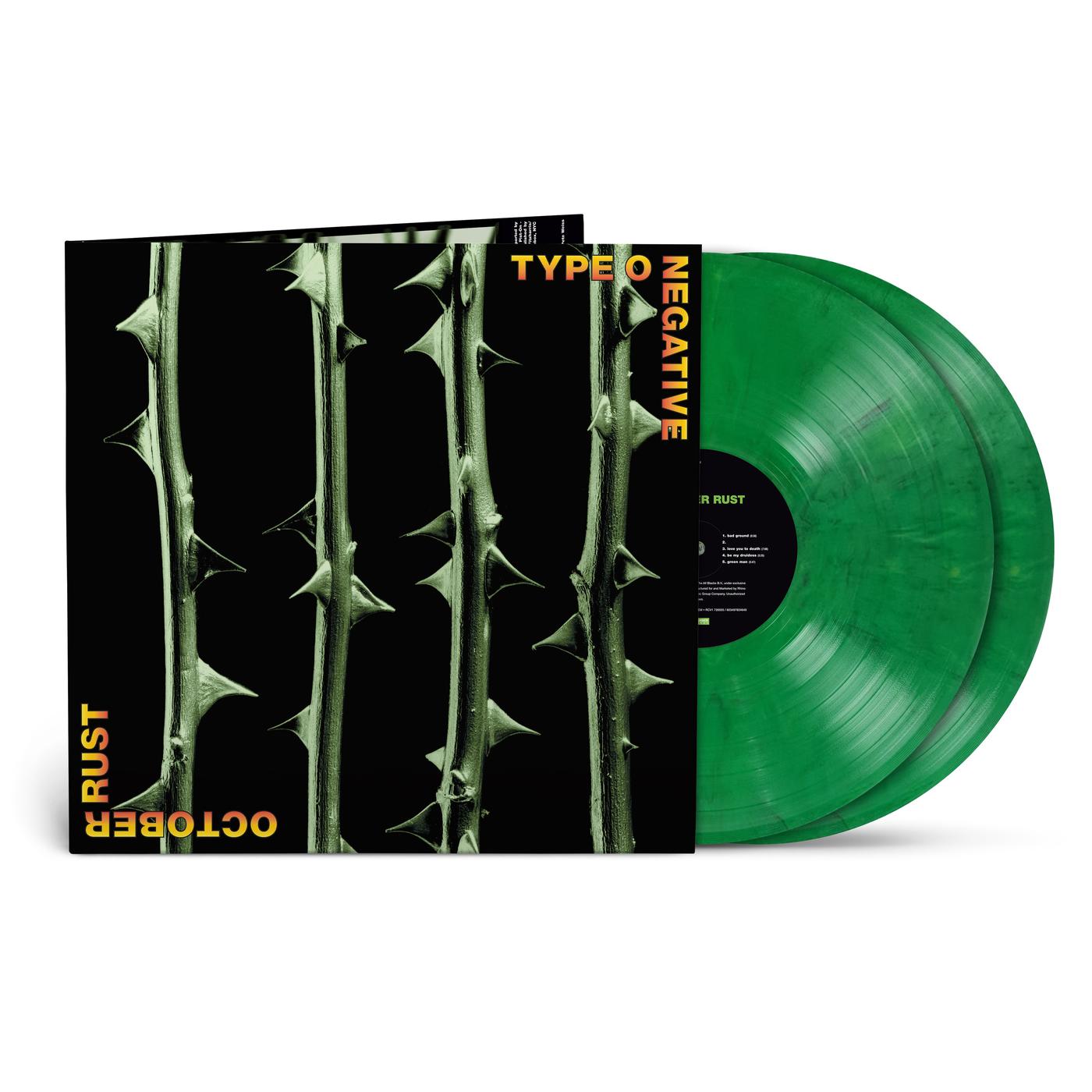 TYPE O NEGATIVE 'OCTOBER RUST' 2LP - GREEN/BLACK MARBLE