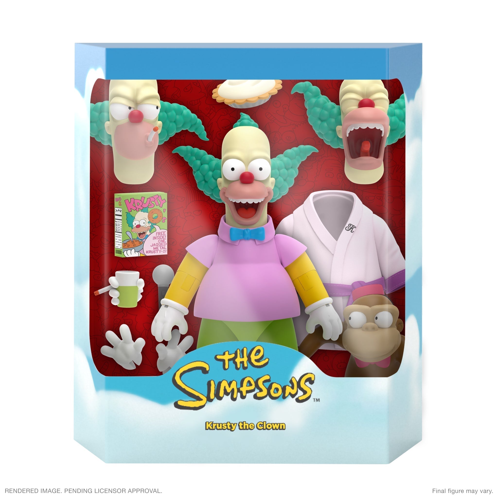 THE SIMPSONS ULTIMATES! WAVE 2 - KRUSTY THE CLOWN FIGURE