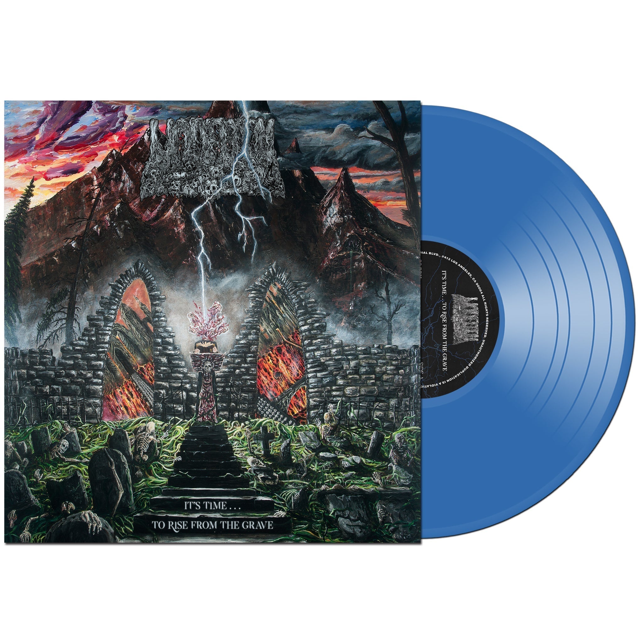 UNDEATH 'IT'S TIME... TO RISE FROM THE GRAVE' LP - CORNFLOWER BLUE