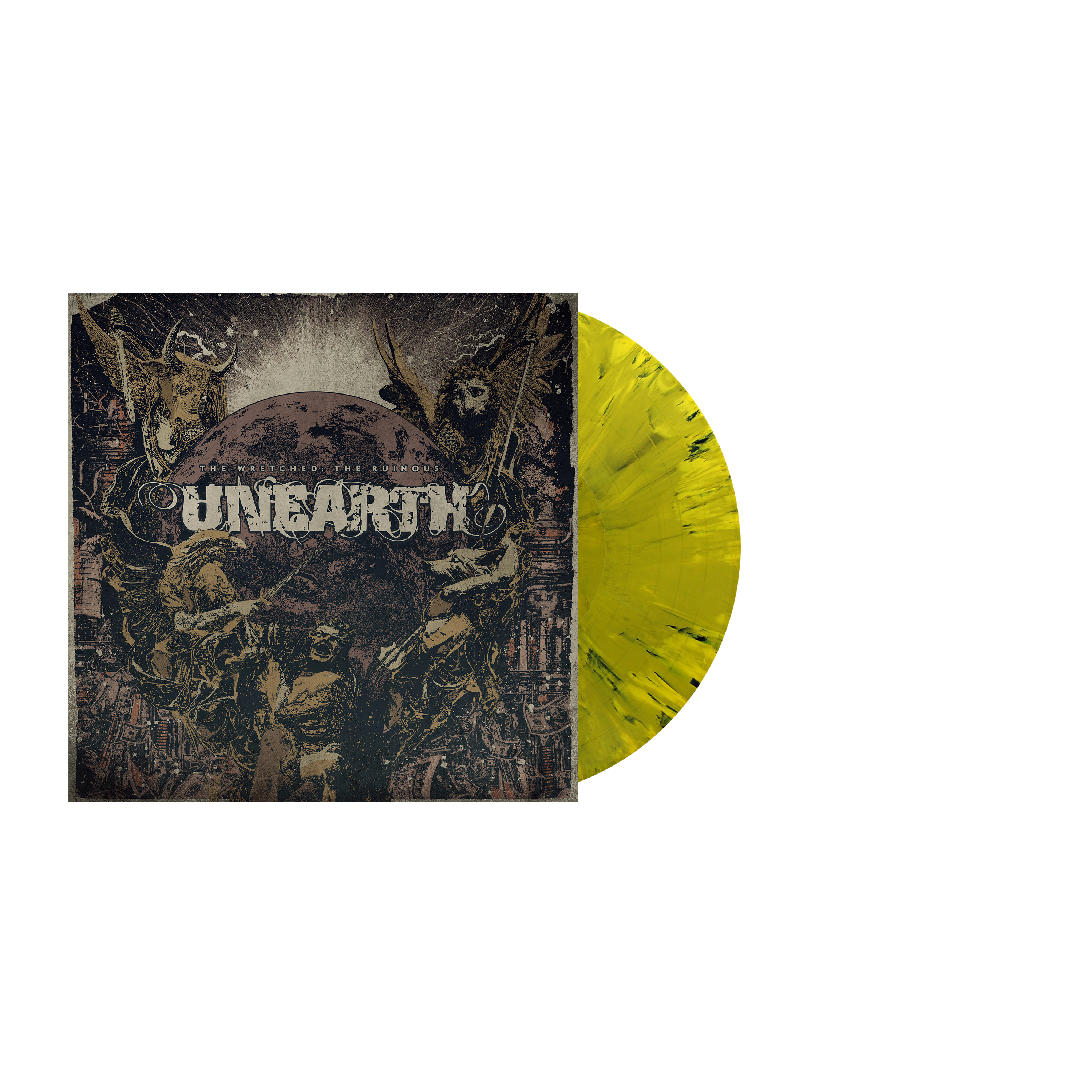 UNEARTH ‘THE WRETCHED; THE RUINOUS’ LP - EXCLUSIVE - LTD. 300 - YELLOW/BLACK/MARBLE