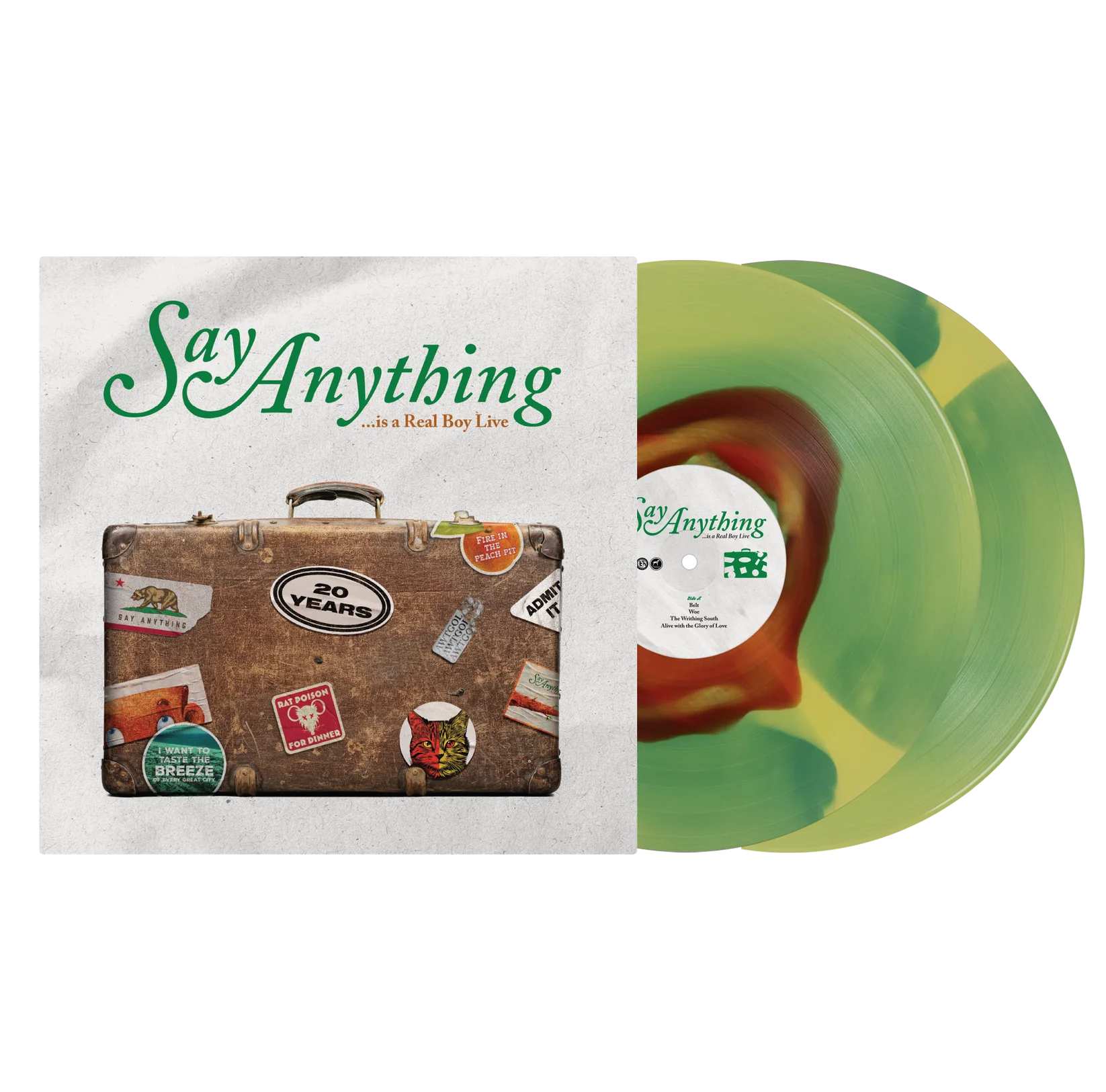 SAY ANYTHING '...IS A REAL BOY (LIVE)' 2LP (Green/Yellow/Brown Color-in-Color)