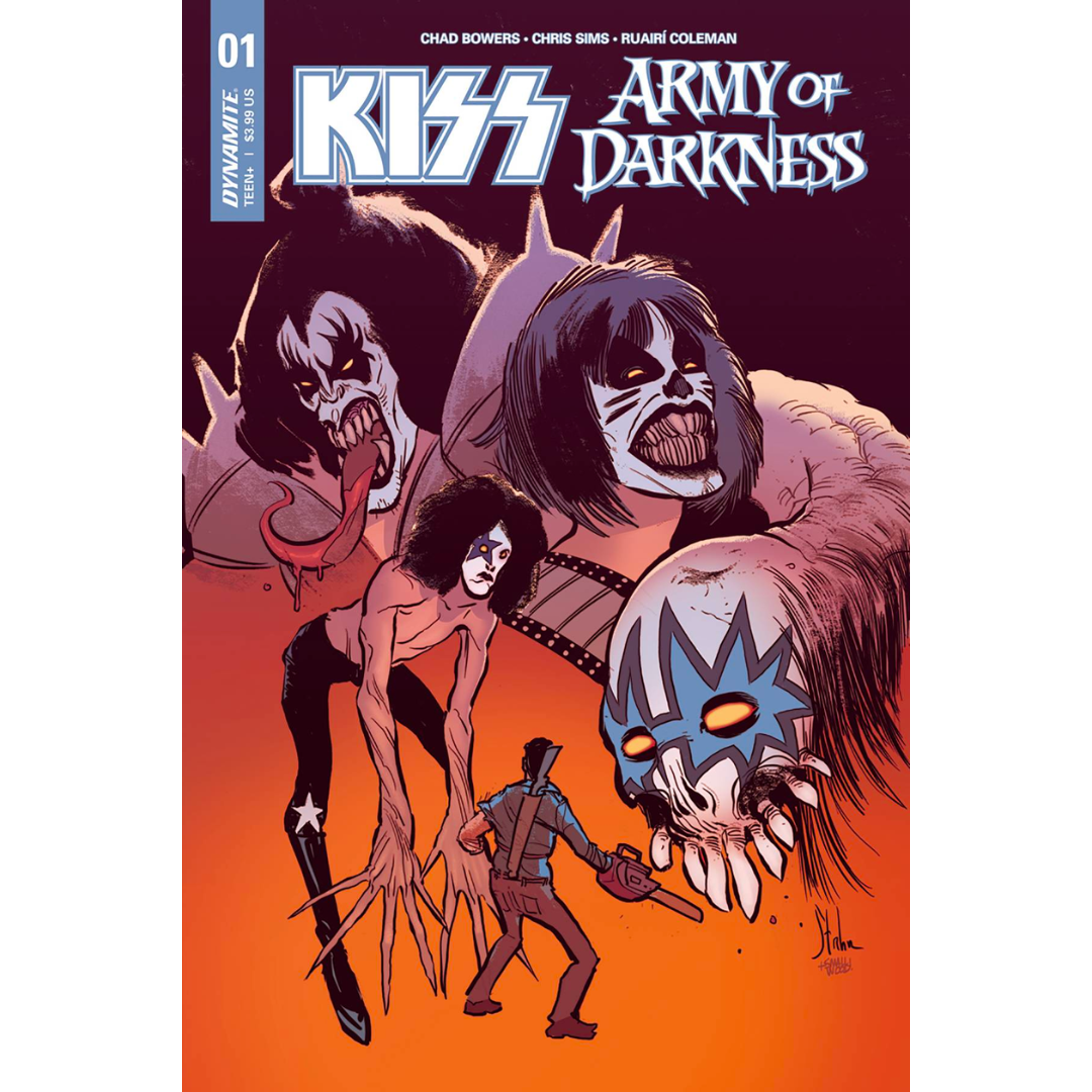 KISS ARMY OF DARKNESS #1 (COVER A STRAHM) COMIC BOOK COVER