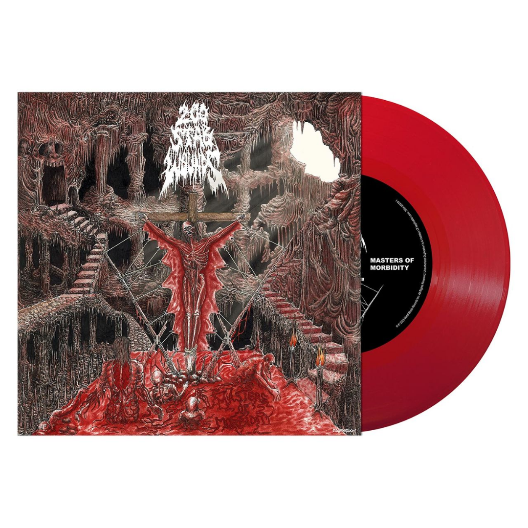 200 STAB WOUNDS 'MASTERS OF MORBIDITY' 7" EP - BLOOD RED