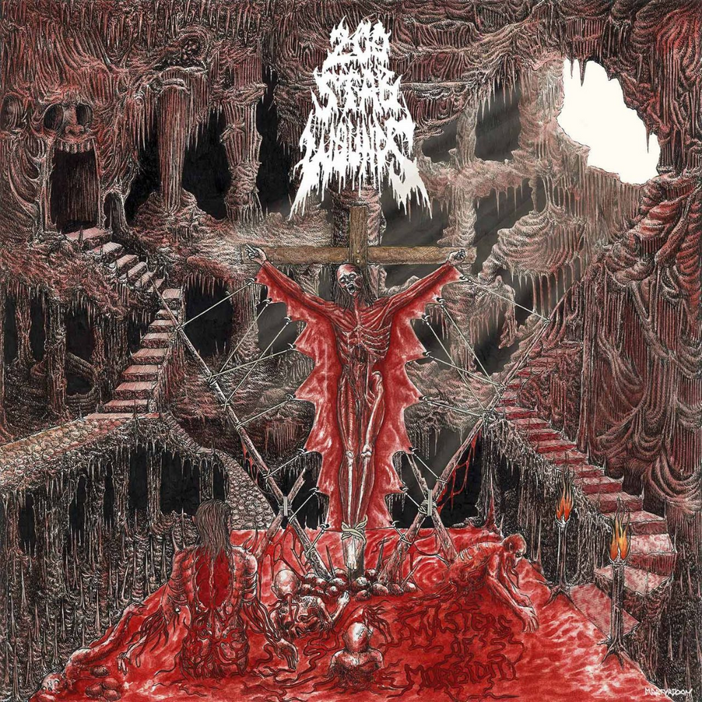 200 STAB WOUNDS 'MASTERS OF MORBIDITY' 7" EP - BLOOD RED
