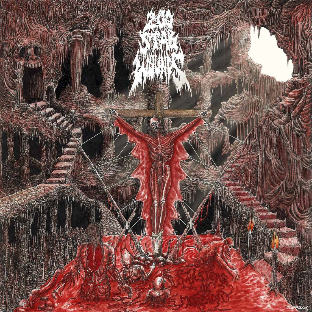200 STAB WOUNDS 'MASTERS OF MORBIDITY' 7" EP - BLOOD RED