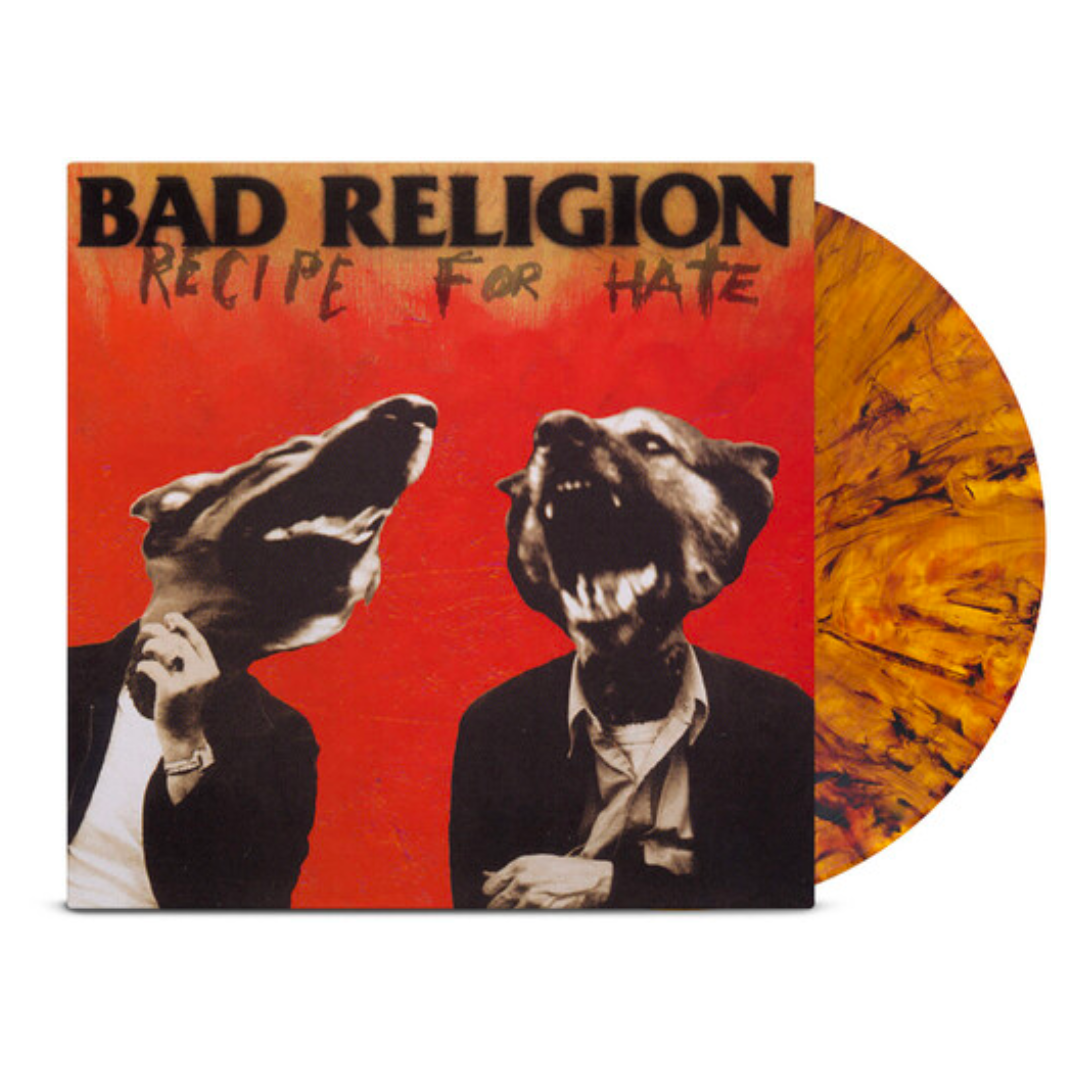 BAD RELIGION 'RECIPE FOR HATE' 30TH ANNIVERSARY LP - TRANSLUCENT TIGER'S EYE