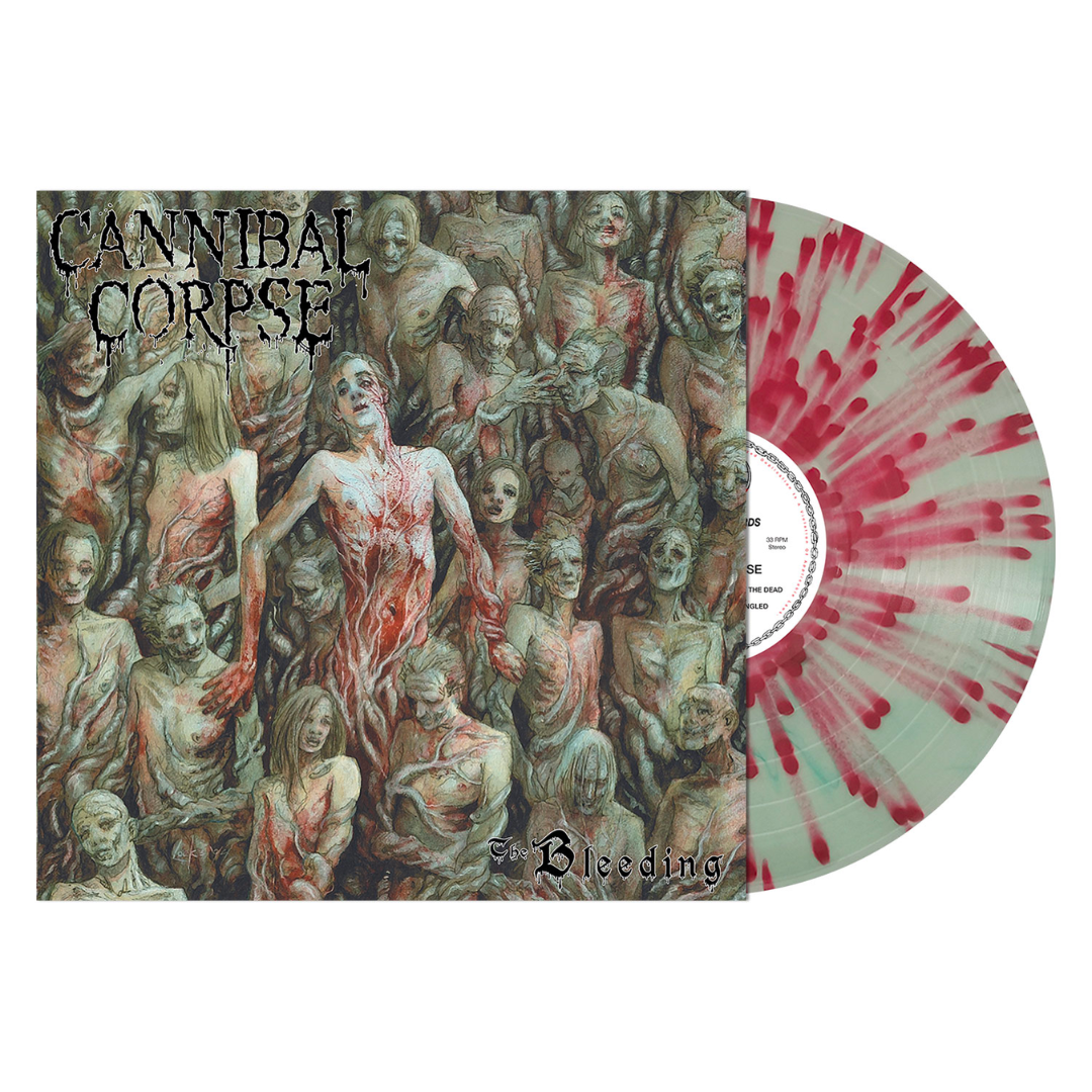 CANNIBAL CORPSE 'THE BLEEDING' LP - COKE BOTTLE CLEAR/RED/SPLATTER