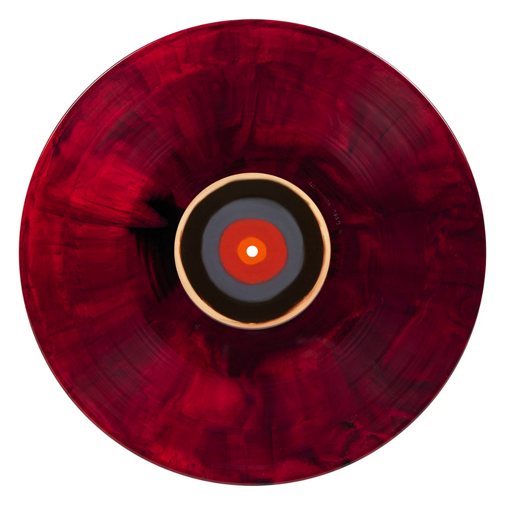 FRIDAY THE 13TH SOUNDTRACK LP BY HARRY MANFREDINI - BLOOD RED/BLACK