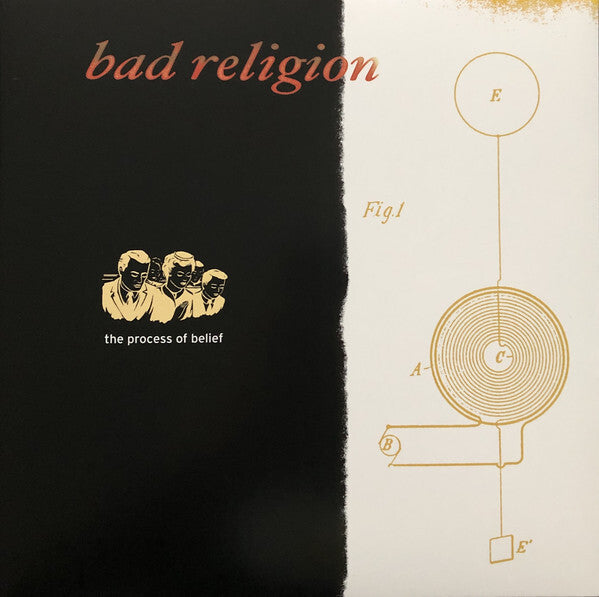 BAD RELIGION 'THE PROCESS OF BELIEF' ANNIVERSARY EDITION LP - ORANGE/BLACK