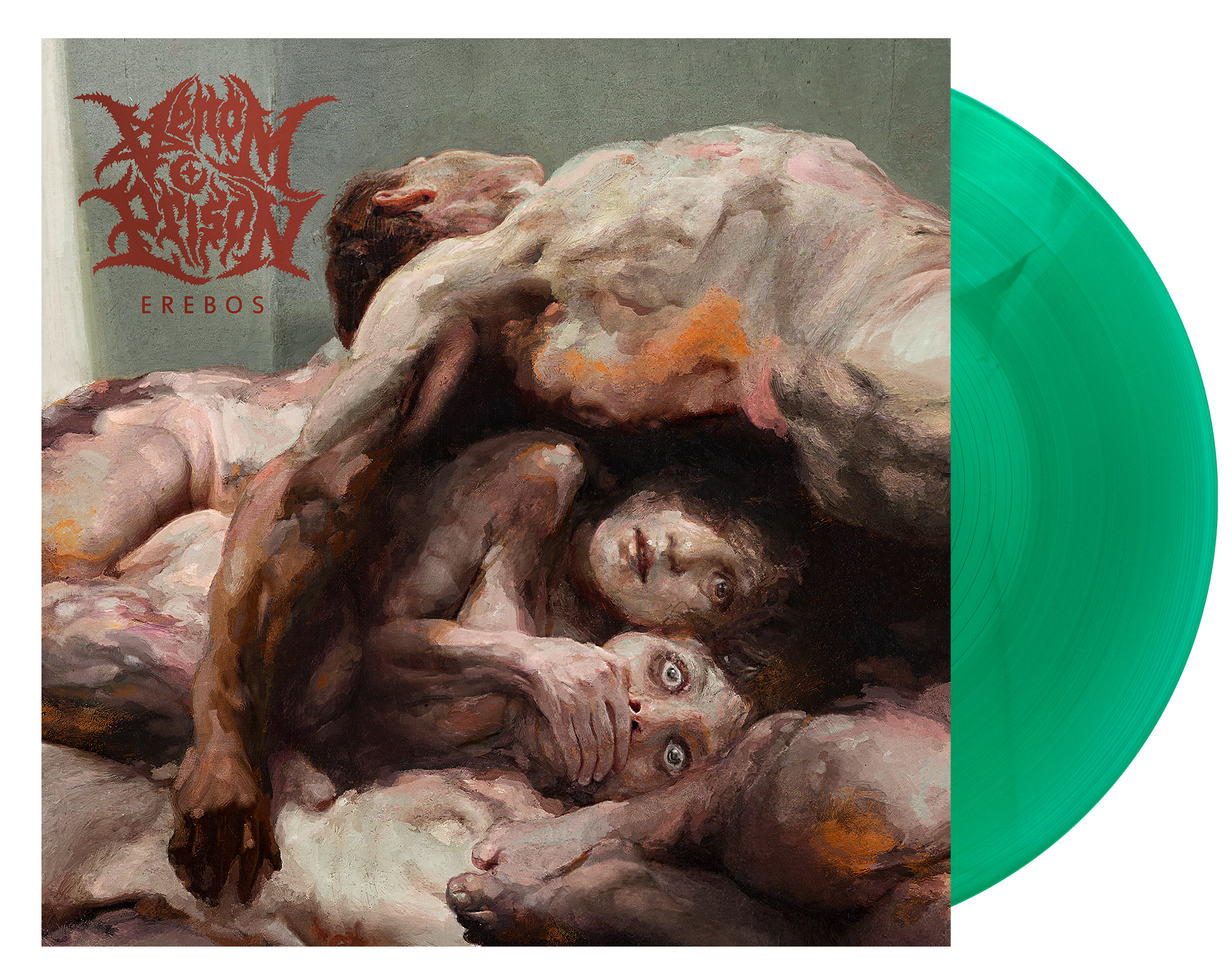 VENOM PRISON 'EREBOS' LP - EXCLUSIVE - LTD. 500 - EMERALD GREEN