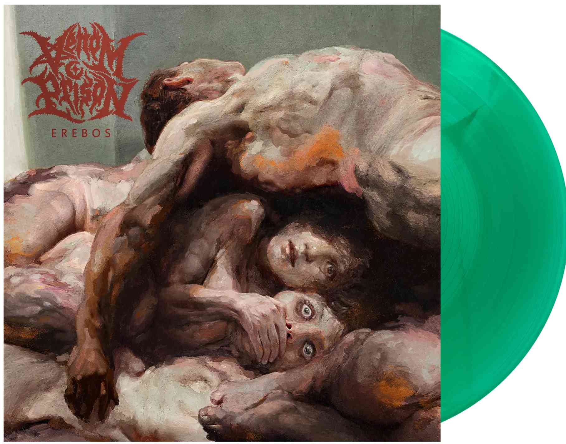 VENOM PRISON 'EREBOS' LP - EXCLUSIVE - LTD. 500 - EMERALD GREEN