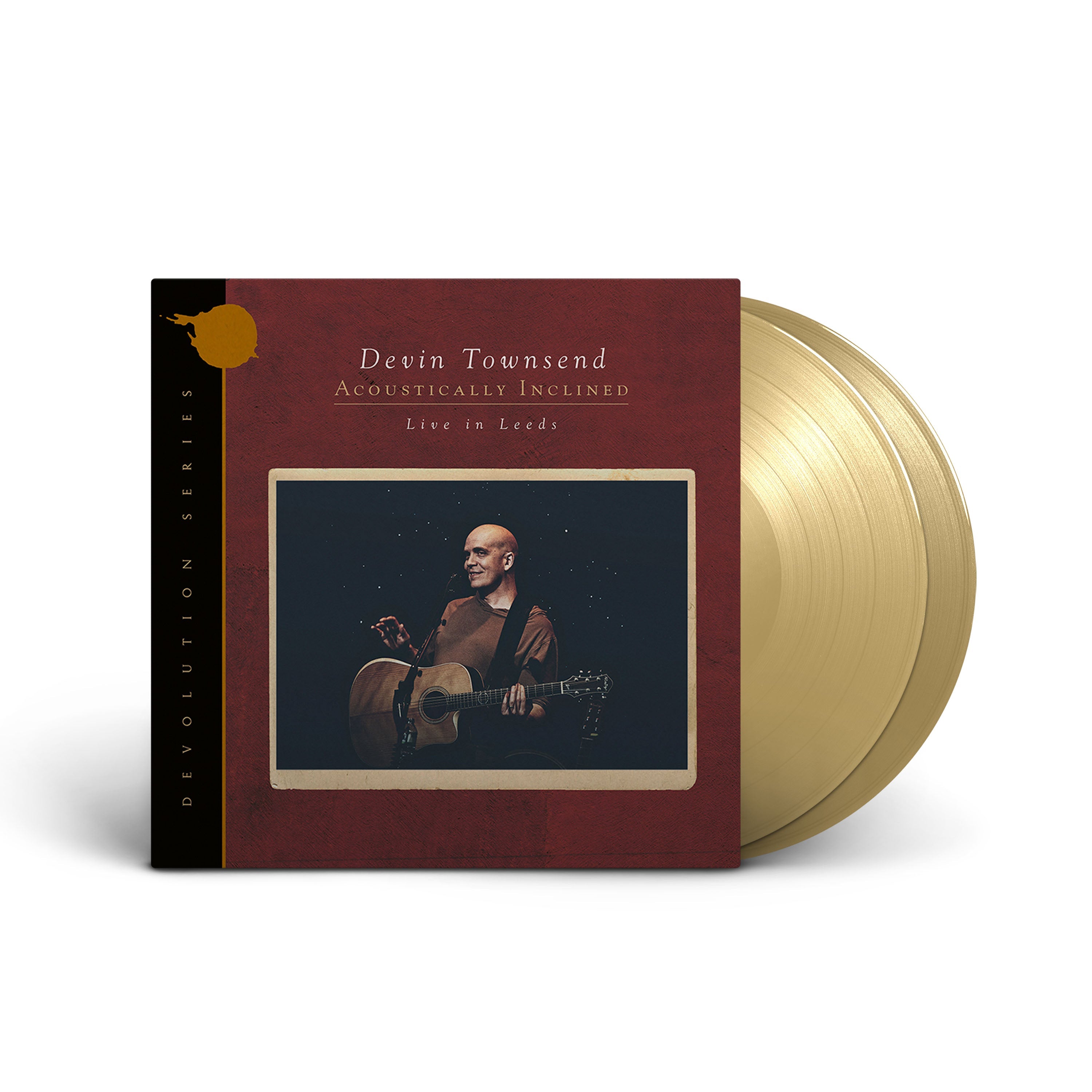 DEVIN TOWNSEND ‘ACOUSTICALLY INCLINED - LIVE IN LEEDS’ 2LP - EXCLUSIVE - LTD. 250 - TAN