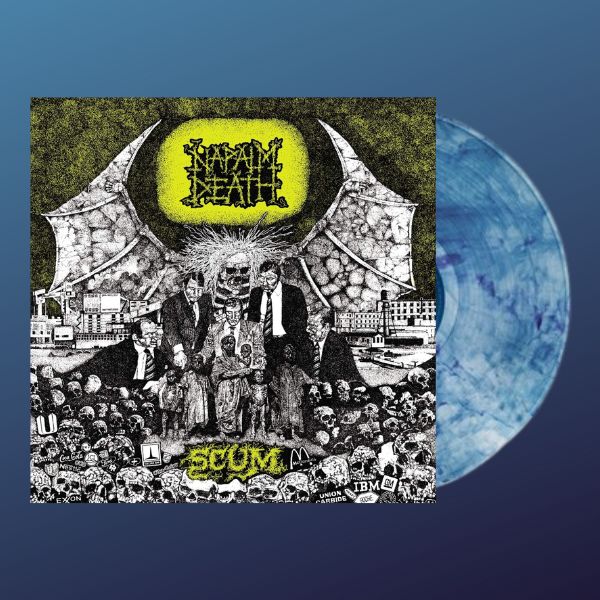 NAPALM DEATH 'SCUM' LP - BLUE