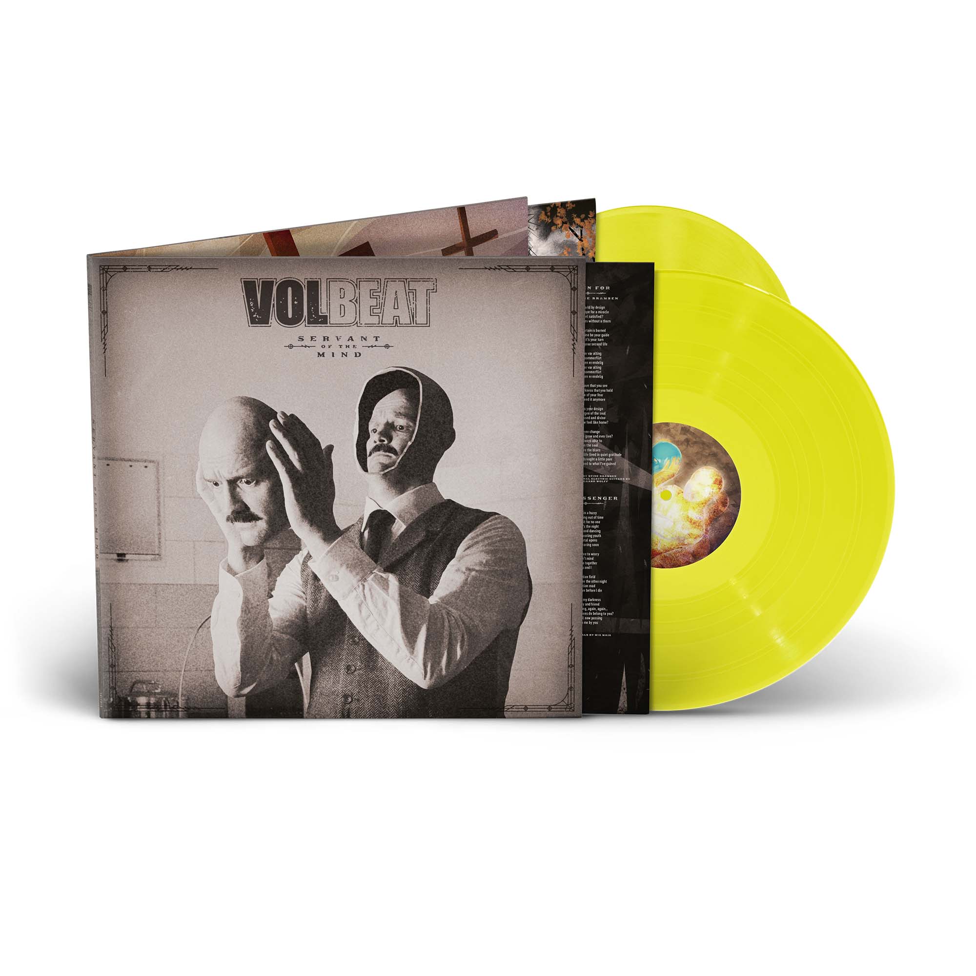 VOLBEAT ‘SERVANT OF THE MIND’ 2LP - EXCLUSIVE - LTD. 400 - OPAQUE YELLOW