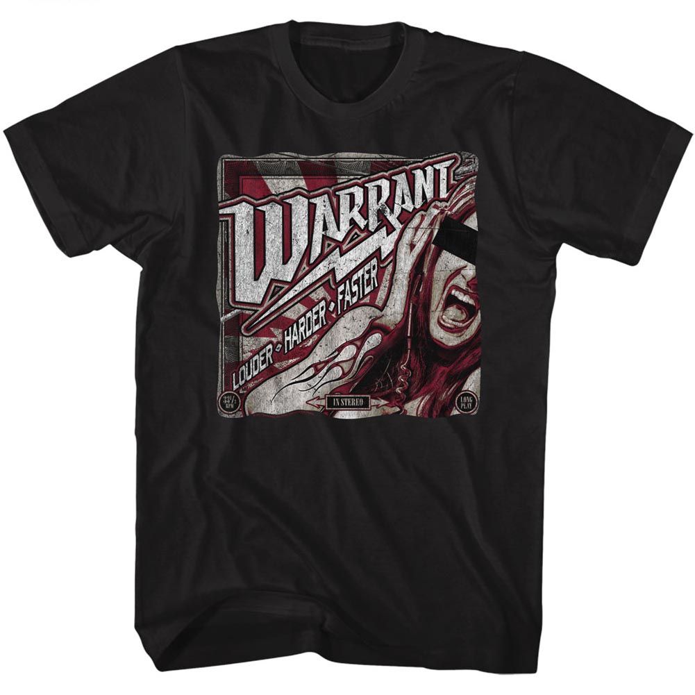 WARRANT - LOUDER HARDER FASTER SHIRT