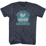 WOODSTOCK - PEACE LOVE AND MUSIC SHIRT