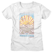WOODSTOCK - PEACE AND MUSIC LANDSCAPE LADIES SHIRT